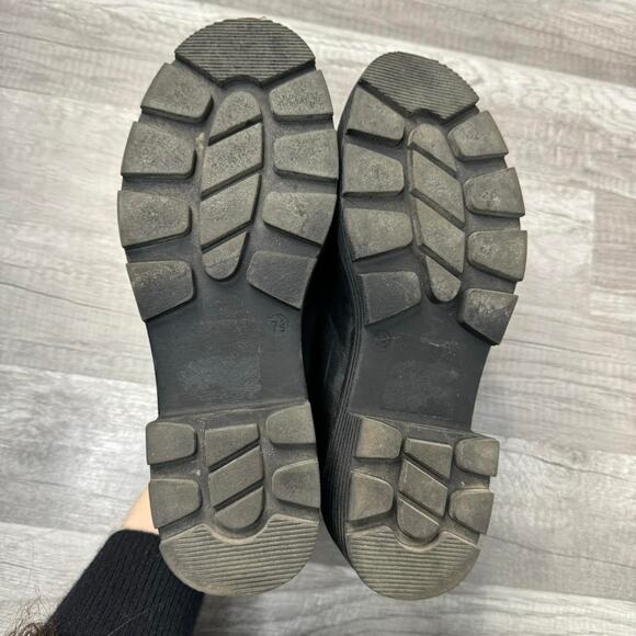 Chucky Lug Sole Vegan Leather Loafers Horsebit Loafers Size 7 1/2 Dark Academia - Picture 7 of 7